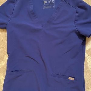 Figs royal blue top and bottom